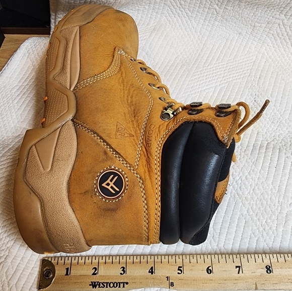 HAWX MEN'S ENFORCER LACE-UP WORK BOOTS - COMPOSITE TOE. Size 10.5EE. - Picture 6 of 16